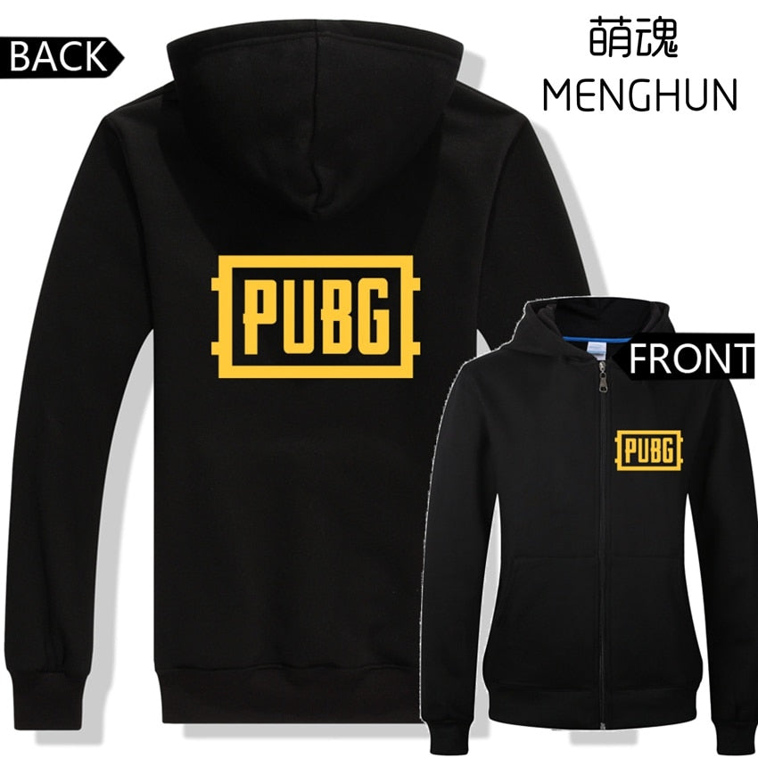 PUBG player unknown's battlegrounds new hot game fans zip up hoodies  PUBG hoodies men's gift PUBG costumes gift for men ac669