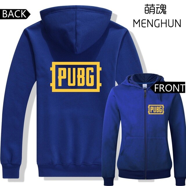 PUBG player unknown's battlegrounds new hot game fans zip up hoodies  PUBG hoodies men's gift PUBG costumes gift for men ac669